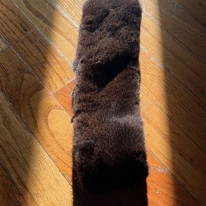 Brown mink Headband